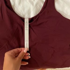 Burgundy Align Tank
